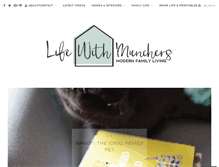 Tablet Screenshot of lifewithmunchers.com